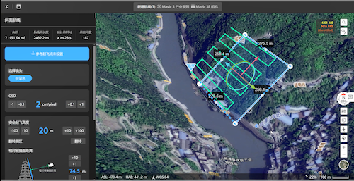 Slope route with FlightHub 2
