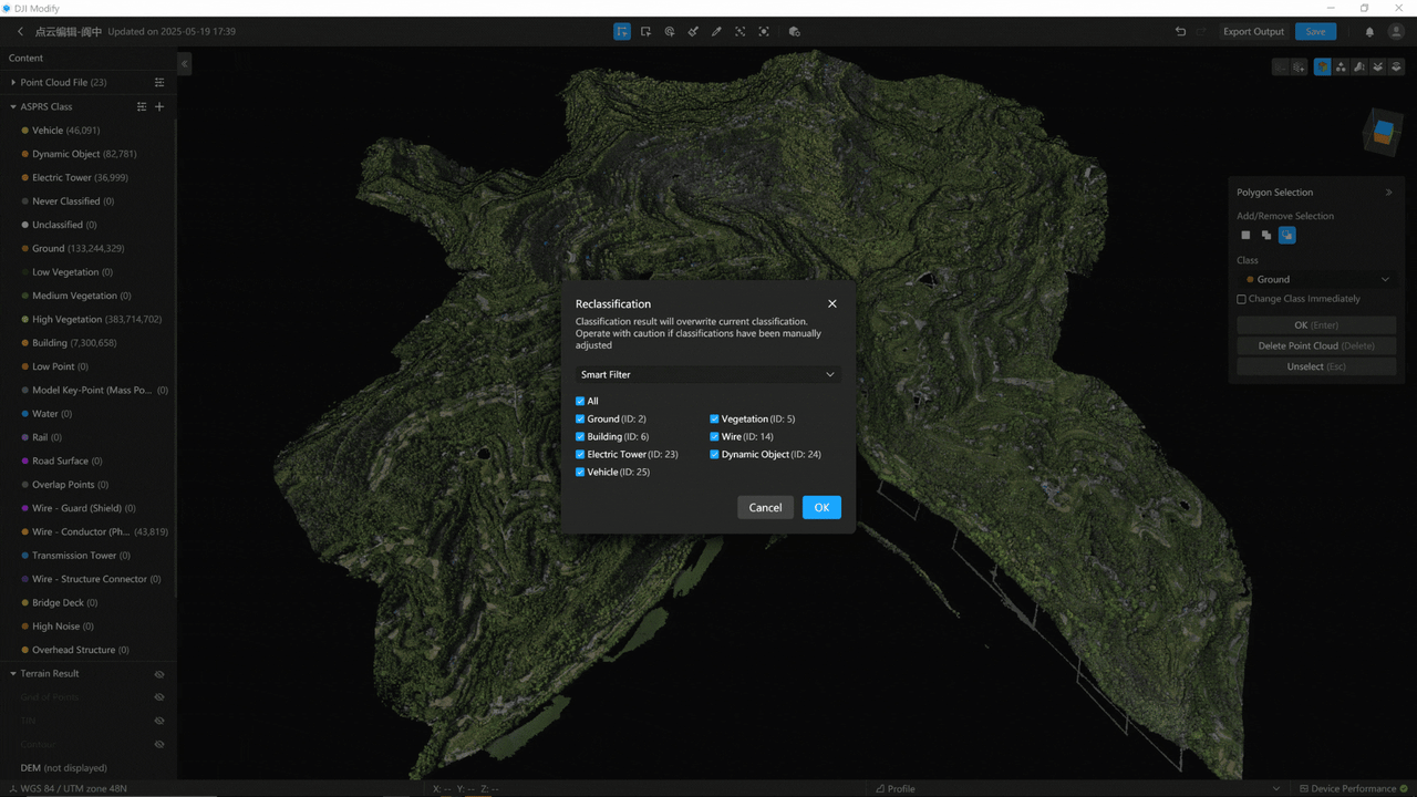 Automatic Point Cloud Classification (GIF)